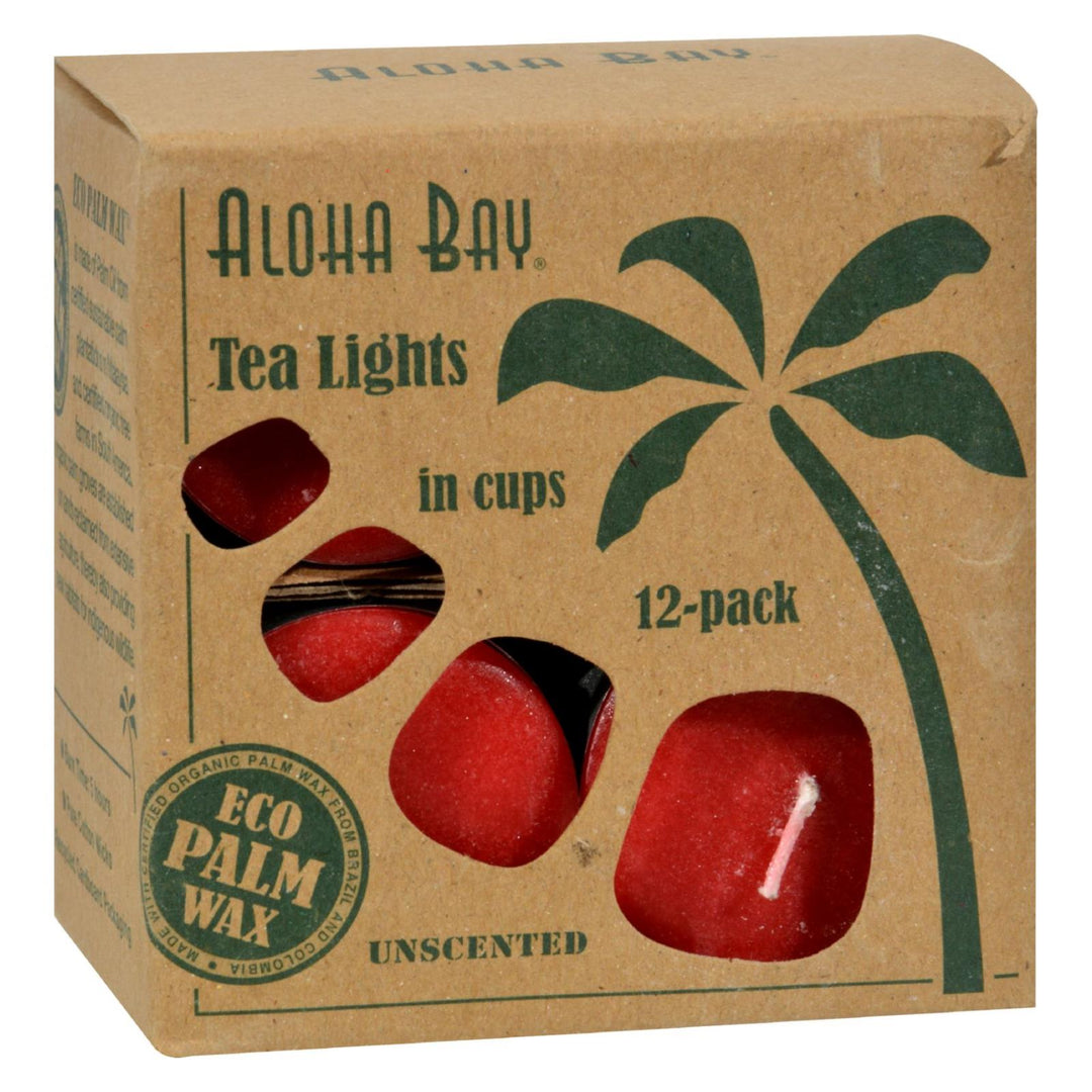 Aloha Bay - Tea Light - Red - 12/.7 Oz - Maras Green